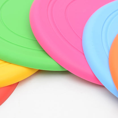 Colorful Silicone Flying Disk Dog Toy